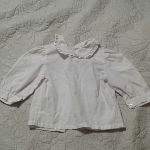Rosalina Infants White Collared Shirt Size 18M